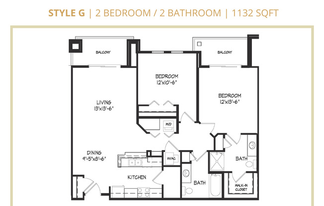 2 beds, 2 baths, 1,132 sqft, $1,660, Unit 8101-402