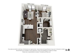 1 bed, 1 bath, 783 sqft, $2,395