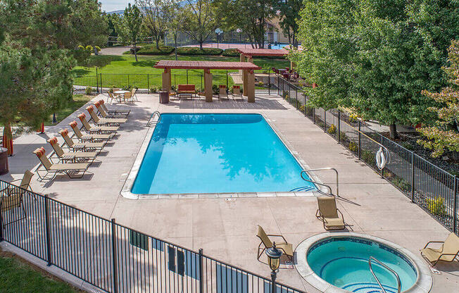 Resort-Style Pool at Vizcaya Hilltop Apartments, Reno, NV, 89523