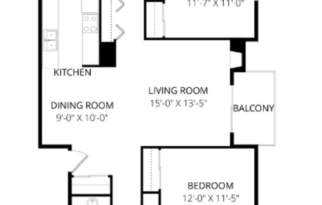 2 beds, 2 baths, 1,000 sqft, $1,144, Unit 3653B  Building # 12