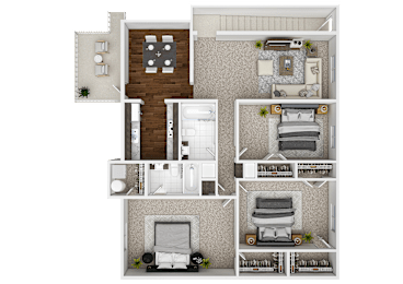 3 beds, 2 baths, 1,330 sqft, $1,716