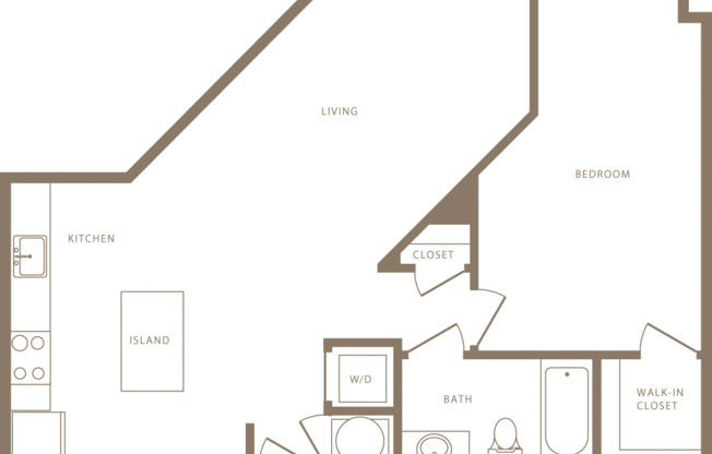1 bed, 1 bath, 792 sqft, $2,105, Unit 1129