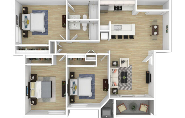 3 beds, 2 baths, 1,200 sqft, $3,584