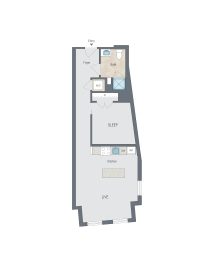 1 bed, 1 bath, 640 sqft, $2,392