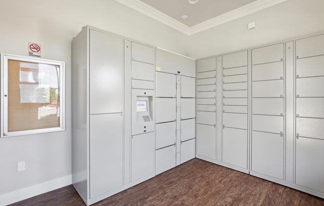 secure package lockers at Waterstone Apartments