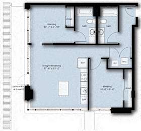 2 beds, 2 baths, 957 sqft, $3,041