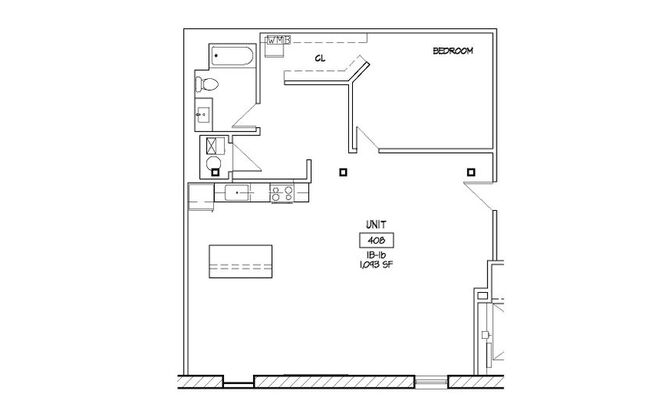 1 bed, 1 bath, 1,093 sqft, $1,575, Unit 408