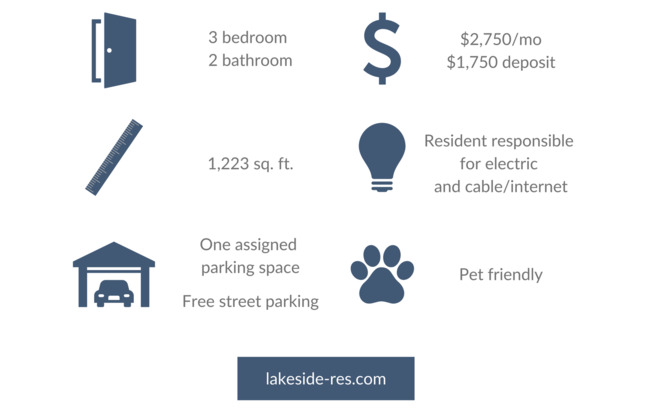 3 beds, 2 baths, 1,223 sqft, $2,750, Unit 101
