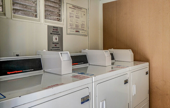 Clean and maintained on-site laundry room.