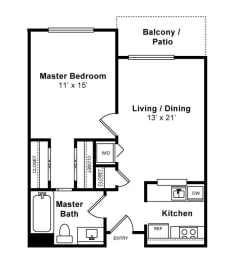 1 bed, 1 bath, 791 sqft, $2,065