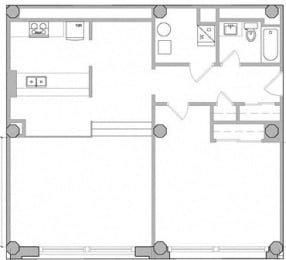 1 bed, 1 bath, 1,000 sqft, $1,295