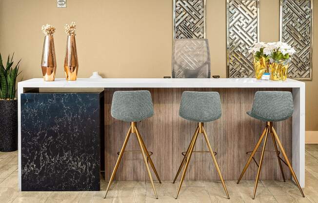 Island with seating