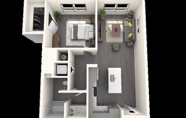 1 bed, 1 bath, 843 sqft, $1,990, Unit 3005