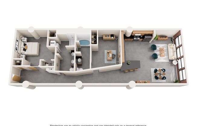 2 beds, 2 baths, 1,250 sqft, $1,645, Unit 802