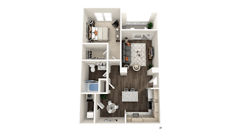 1 bed, 1 bath, 777 sqft, $1,455