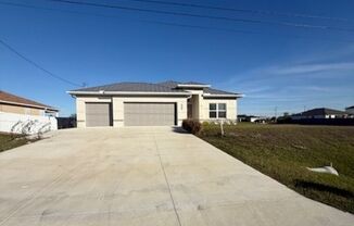 New construction home offering 4 bedrooms 2 baths 3 car garage