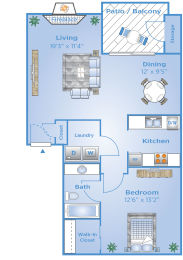 1 bed, 1 bath, 750 sqft, $1,362