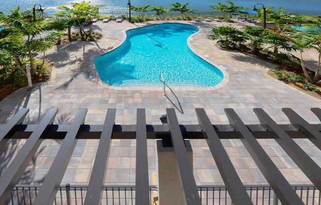 The Crystal Riviyera's pool and sun deck.