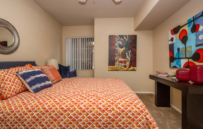 Bedroom with cozy bed at The Belmont by Picerne, Las Vegas, Nevada