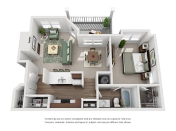 1 bed, 1 bath, 700 sqft, $1,790