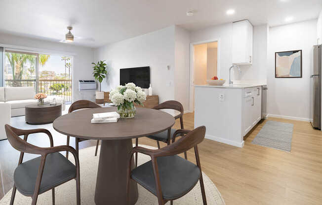 Living Room with Hard Surface Flooring