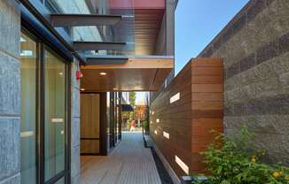4730 California Apartments Outdoor Hallway