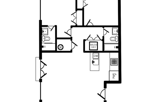 2 beds, 2 baths, 1,000 sqft, $2,400, Unit 209