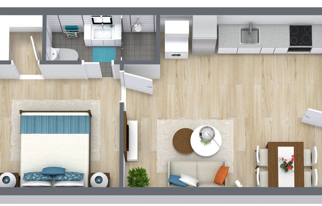 1 bed, 1 bath, 460 sqft, $2,295, Unit 48