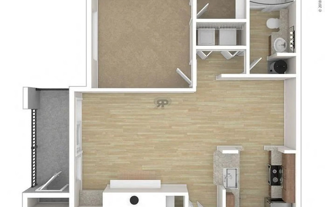 1 bed, 1 bath, 700 sqft, $1,699