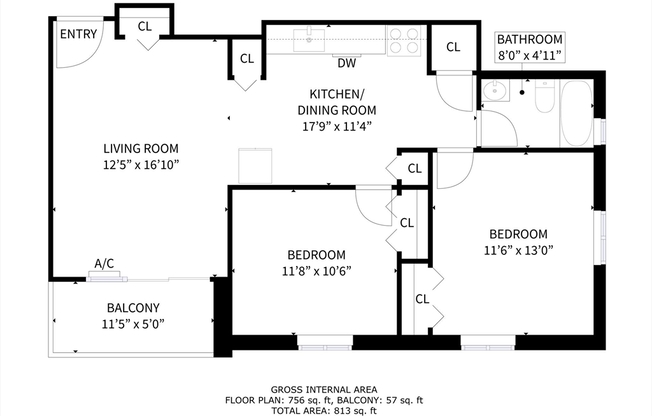 2 beds, 1 bath, 750 sqft, $2,395, Unit 42