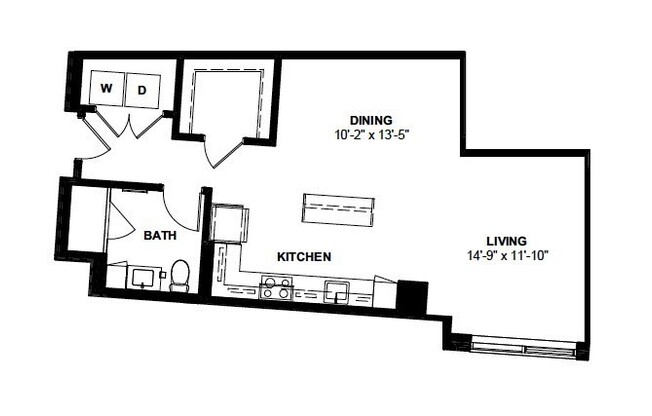 Studio, 1 bath, 727 sqft, $3,660, Unit 827