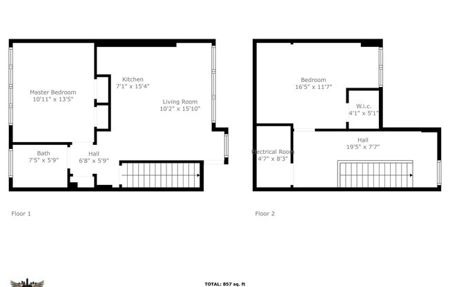 2 beds, 1 bath, 857 sqft, $1,025, Unit 11