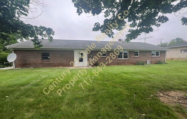 3 BR 1 Bath Rancher in Dover School District with a 2 car garage