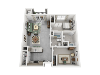 1 bed, 2 baths, 1,090 sqft, $1,525