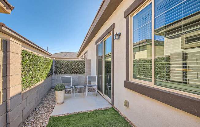 Green Space backyard with a patio at Hampton Meridian, Apache Junction, Arizona
