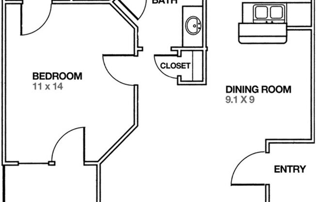 1 bed, 1 bath, 671 sqft, $1,379, Unit 28-28107
