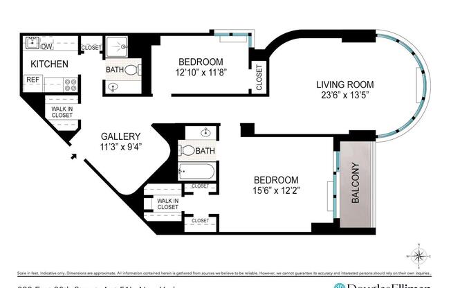 2 beds, 2 baths, 1,041 sqft, $6,800, Unit 51L