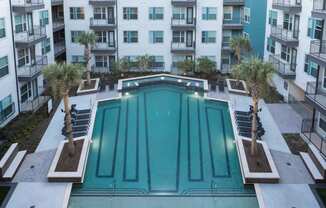 Aerial Pool View at Gatsby on Ross, Dallas, TX