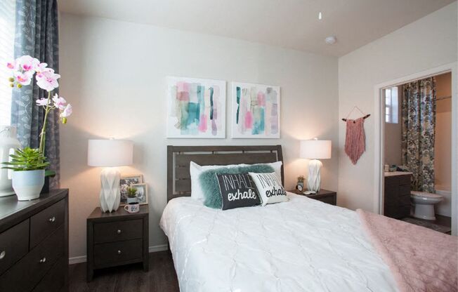 Bedroom at San Vicente Townhomes in Phoenix AZ