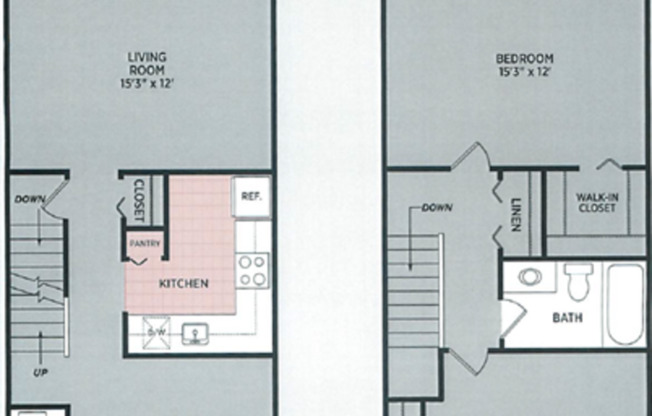 2 beds, 1.5 baths, 1,078 sqft, $1,261
