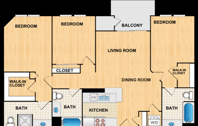 3 beds, 3 baths, 1,311 sqft, $3,709