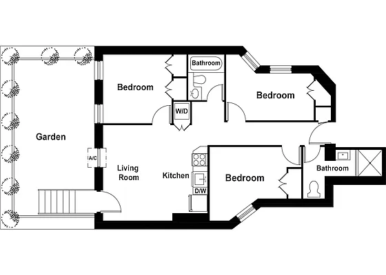 Studio, 1 bath, $5,995, Unit 1R