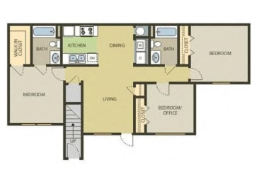 3 beds, 2 baths, 1,081 sqft, $1,565