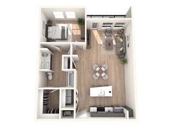 1 bed, 1 bath, 822 sqft, $1,925