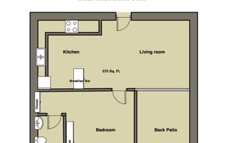 1 bed, 1 bath, 575 sqft, $1,165, Unit 56b