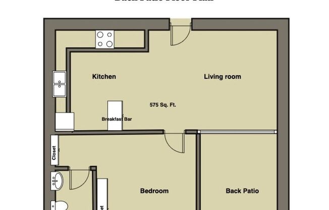 1 bed, 1 bath, 575 sqft, $1,165, Unit 56b