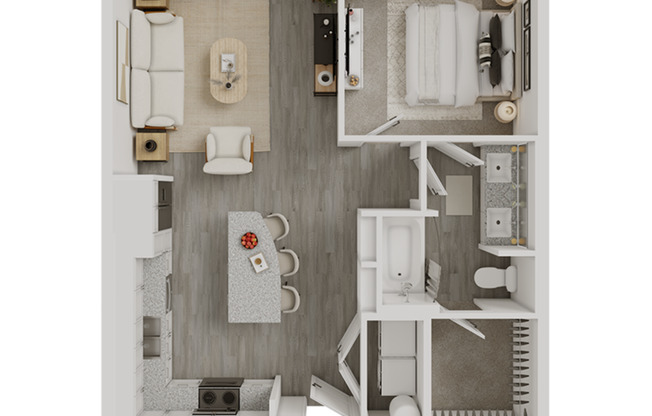 1 bed, 1 bath, 750 sqft, $1,802