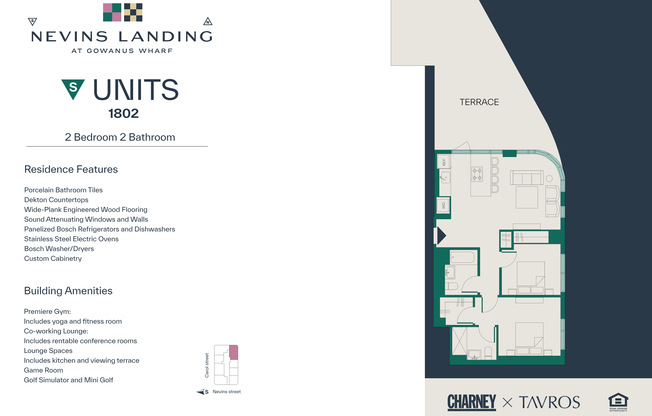 2 beds, 2 baths, $9,500, Unit 1802