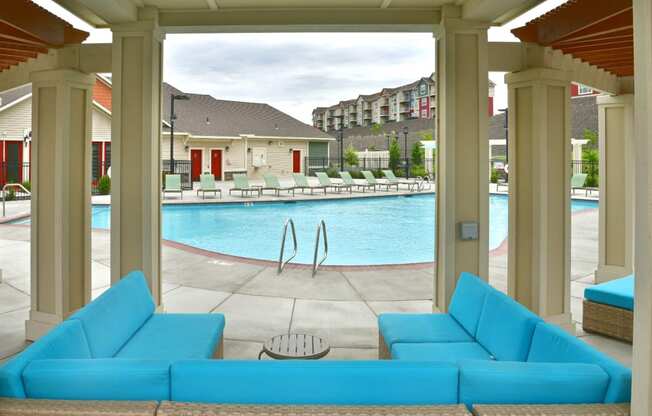 Poolside Relaxing Area at Badger Canyon, Kennewick, WA, 99338