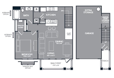 1 bed, 1 bath, 787 sqft, $1,068